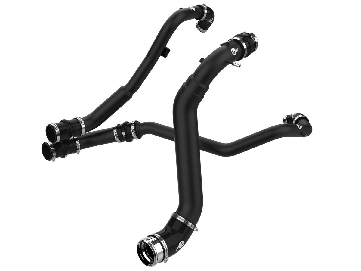 aFe 46-20784-B BladeRunner Aluminum Hot and Cold Charge Pipe Kit Black - view 1