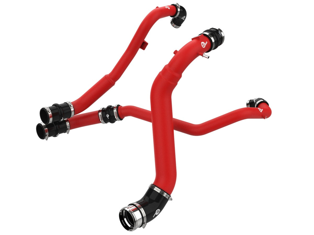 aFe 46-20784-R BladeRunner Aluminum Hot and Cold Charge Pipe Kit Red - view 1