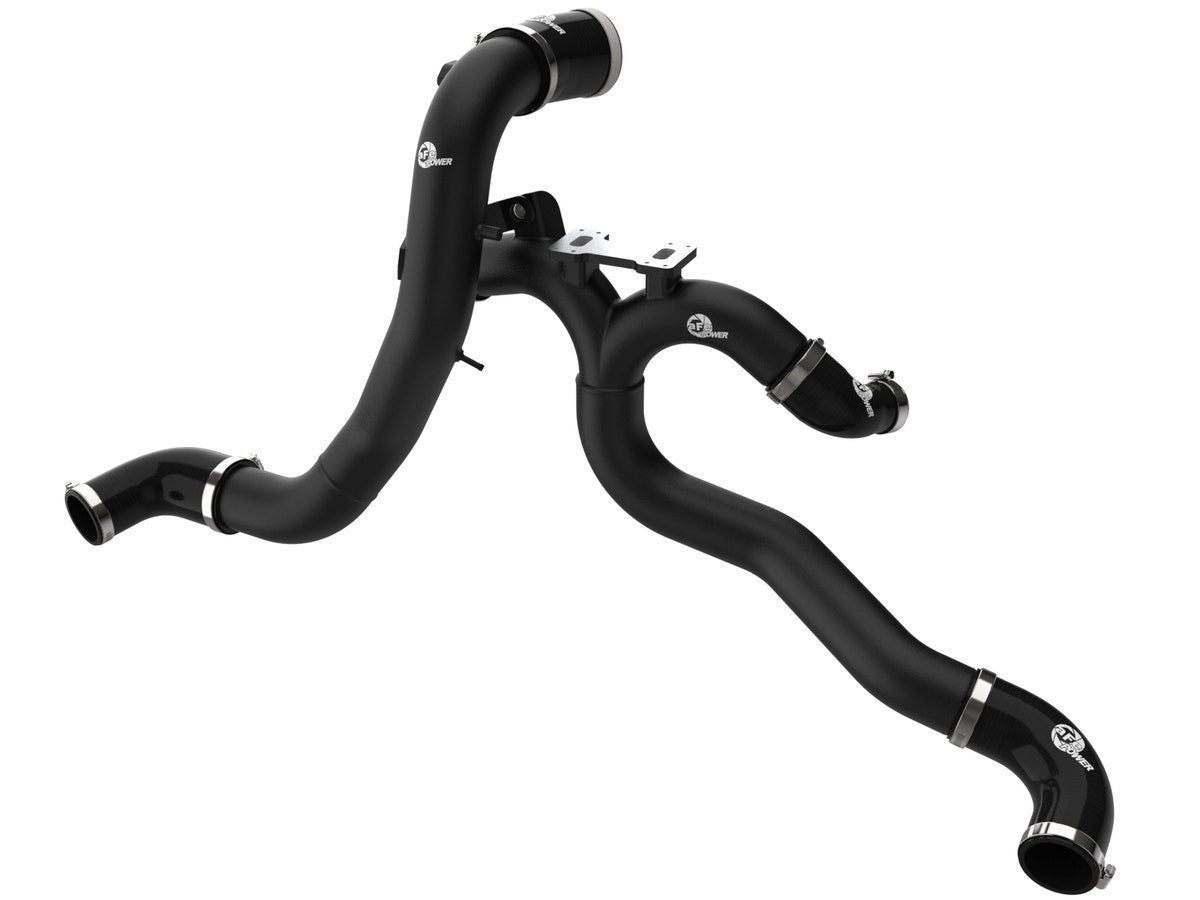 aFe 46-20804-B BladeRunner Aluminum Hot and Cold Charge Pipe Kit Black - view 1