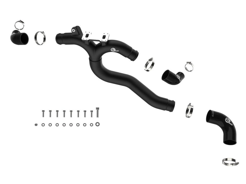 aFe 46-20808-B BladeRunner 2-1/2 IN to 2-3/4 IN Aluminum Hot Charge Pipe Black - view 3