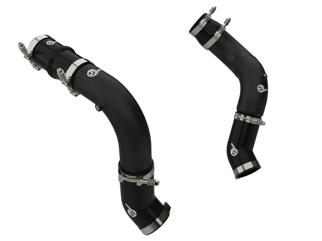 aFe 46-20814-B BladeRunner Aluminum Hot and Cold Charge Pipe Kit Black - view 1