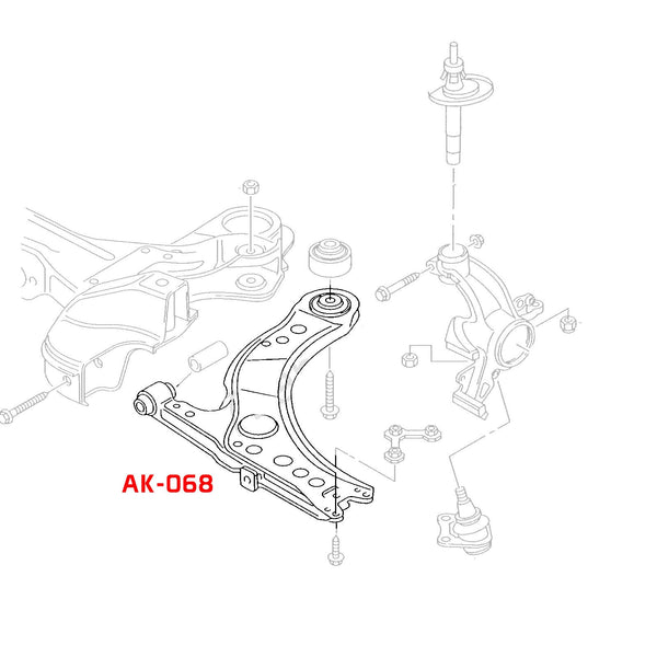 GodSpeed Project (GSP) Adjustable Front Lower Control Arms Set - Volkswagen Jetta MK4 (1999.5-2005)