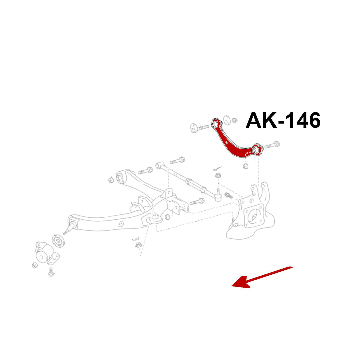 GSP Godspeed Project Adjustable Rear Camber Arms With Spherical Bearings - Scion tC (ANT10) 2005-10
