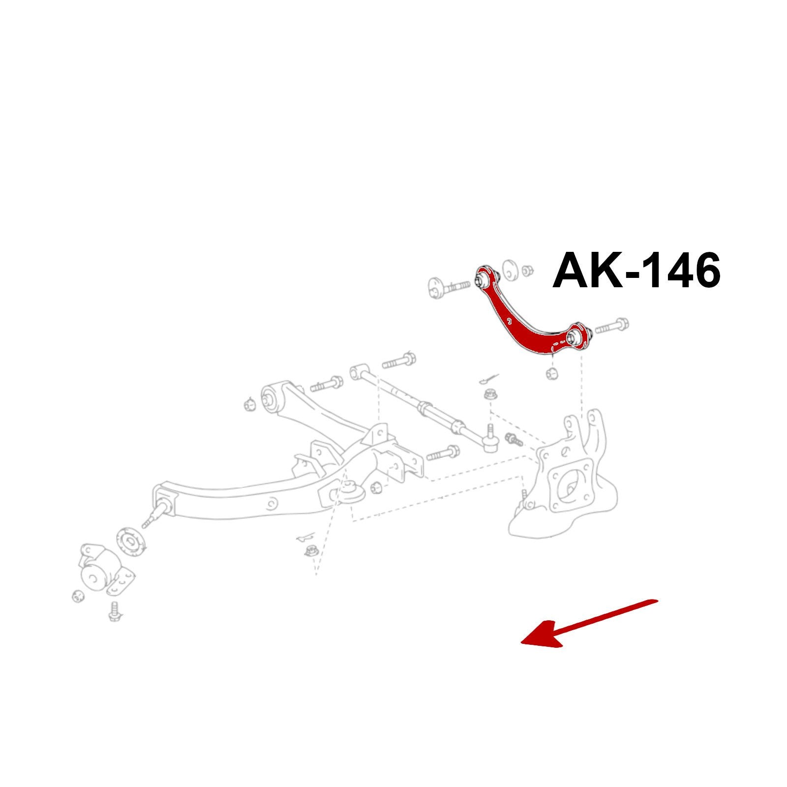 GSP Godspeed Project Adjustable Rear Camber Arms With Spherical Bearings - Scion tC (ANT10) 2005-10