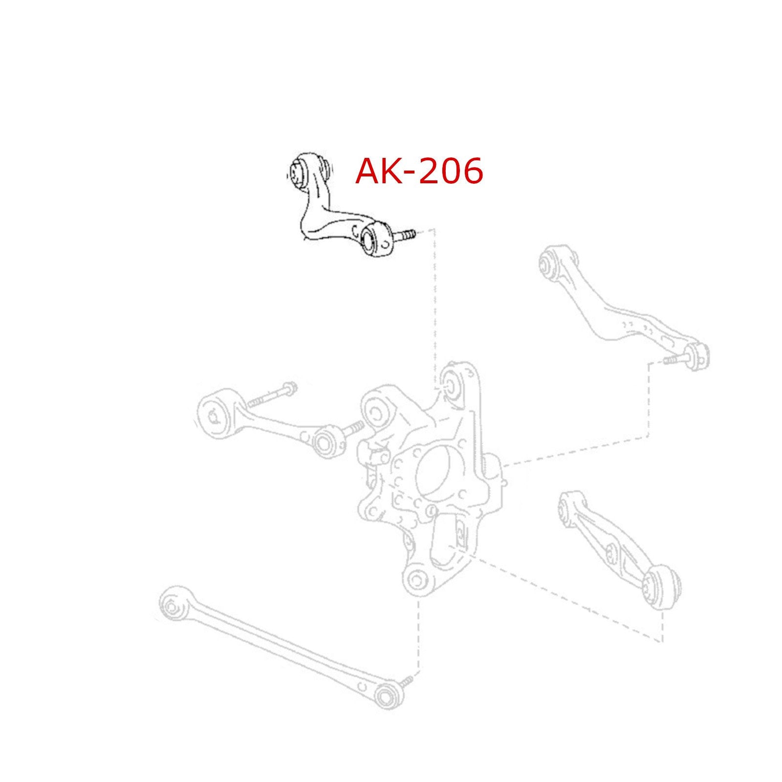 GSP Godspeed Project - Adjustable Rear Upper Camber Arms With Spherical Bearings - Lexus LS460 LS600h (UCF40) 2007-17