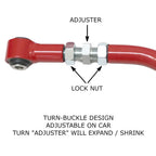 AK-217-B Godspeed Project Adjustable Rear Toe Arms - 2008-23 Dodge Challenger (LC/LA) fitment note