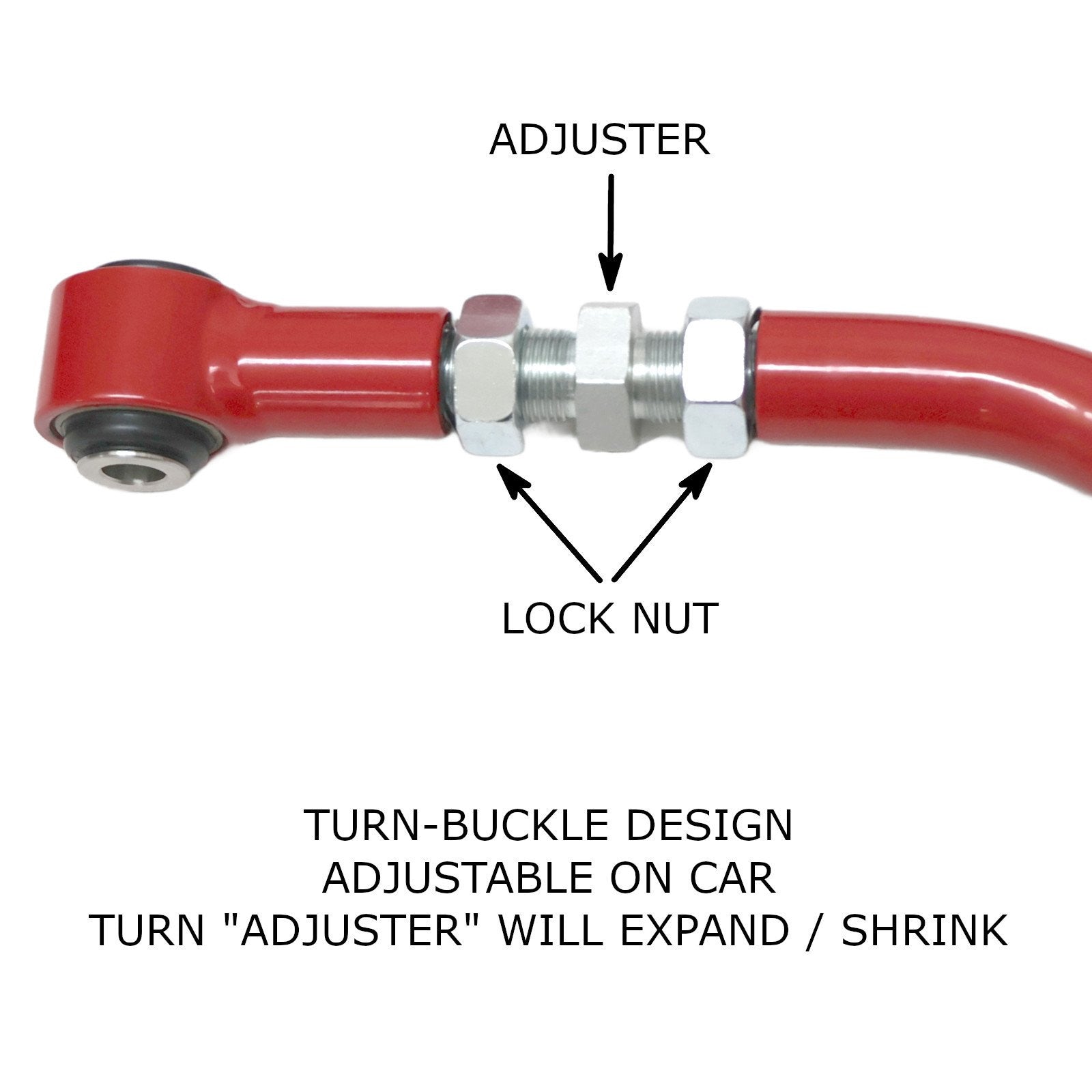 AK-217-D Godspeed Project Adjustable Rear Toe Arms - 2005-08 Dodge Magnum (LX) California Proposition 65 warning