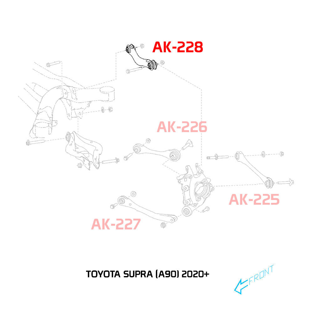 Godspeed Project Adjustable Camber Rear Upper Arms - Toyota Supra / GR Supra (A90/A91) 2020-25 - image 4
