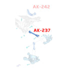 AK-237-G Godspeed Project rear toe arms for Ford Fusion CD4 2013-2020 - installation illustration