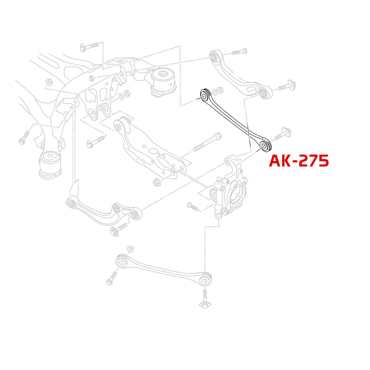 Godspeed Project AK-275-D adjustable rear lateral arms - Audi A4 Allroad B8 (2013-2016), image 5