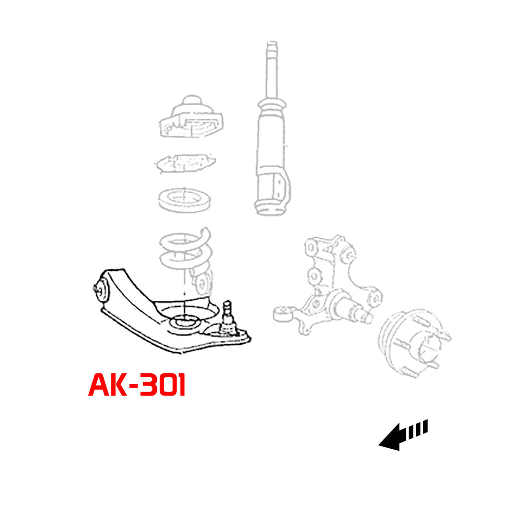 AK-301 Adjustable Rear Lower Control Arms - Ford Mustang, image 4