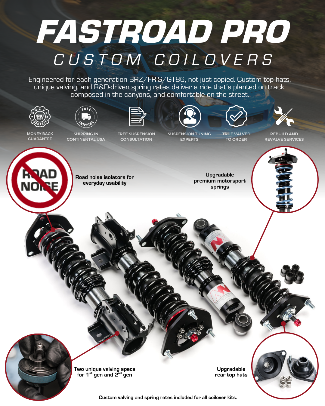 FastRoad Pro 2012-2019 Toyota GT86/Scion FR-S/Subaru BRZ ZN6