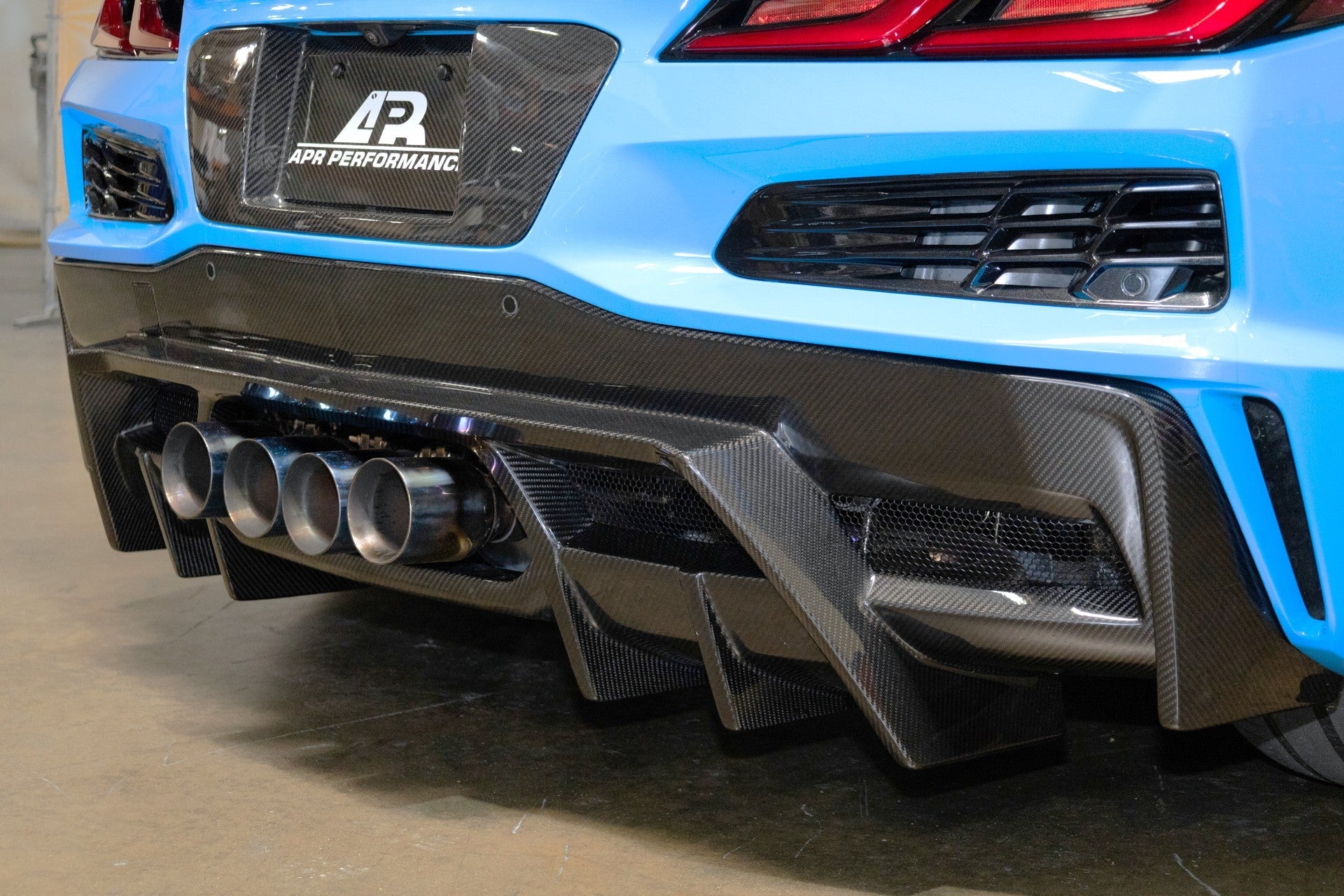 APR Performance AB-208820 Corvette C8 carbon fiber rear diffuser