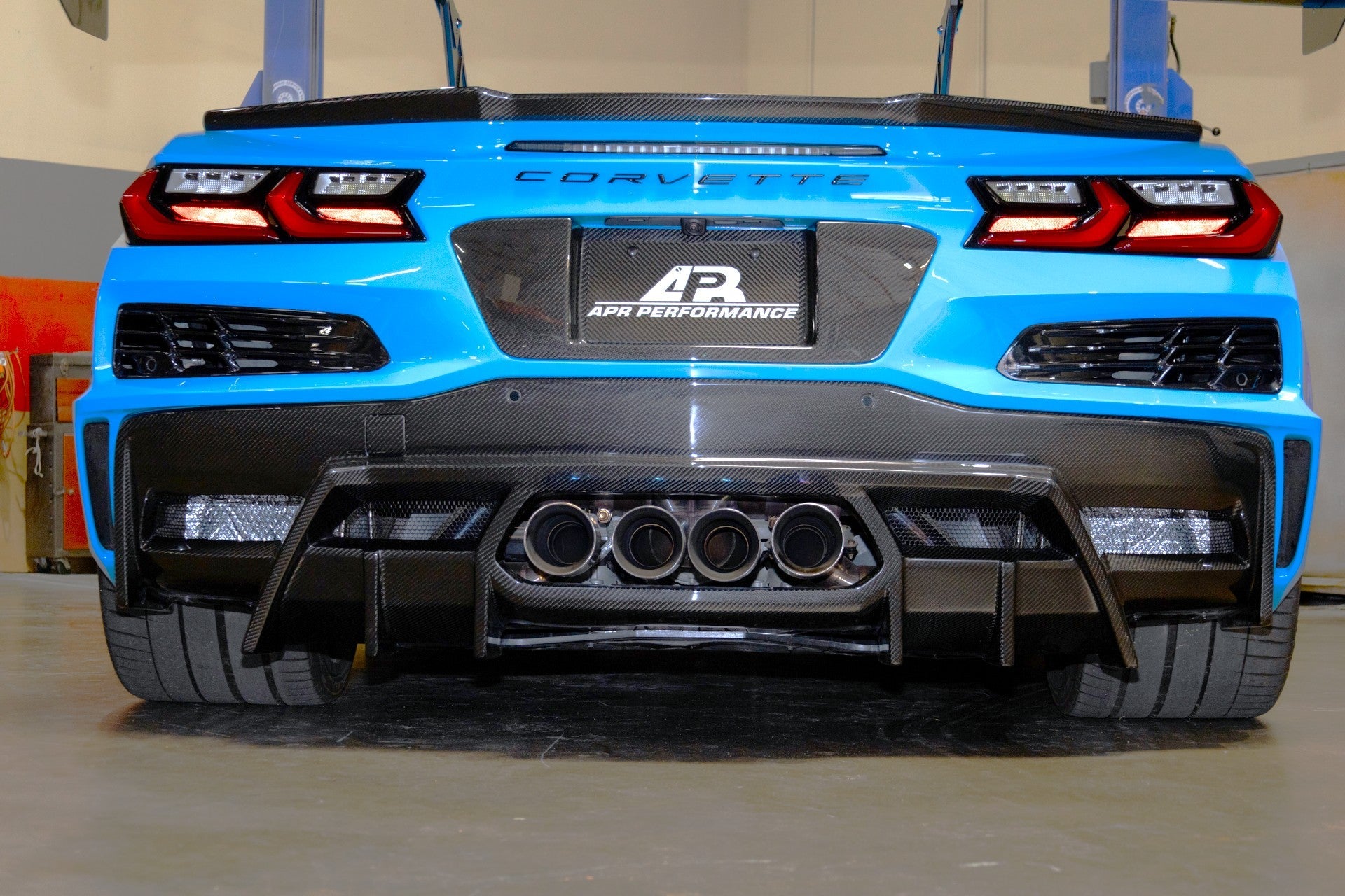 APR Performance AB-208820 Corvette C8 carbon fiber rear diffuser
