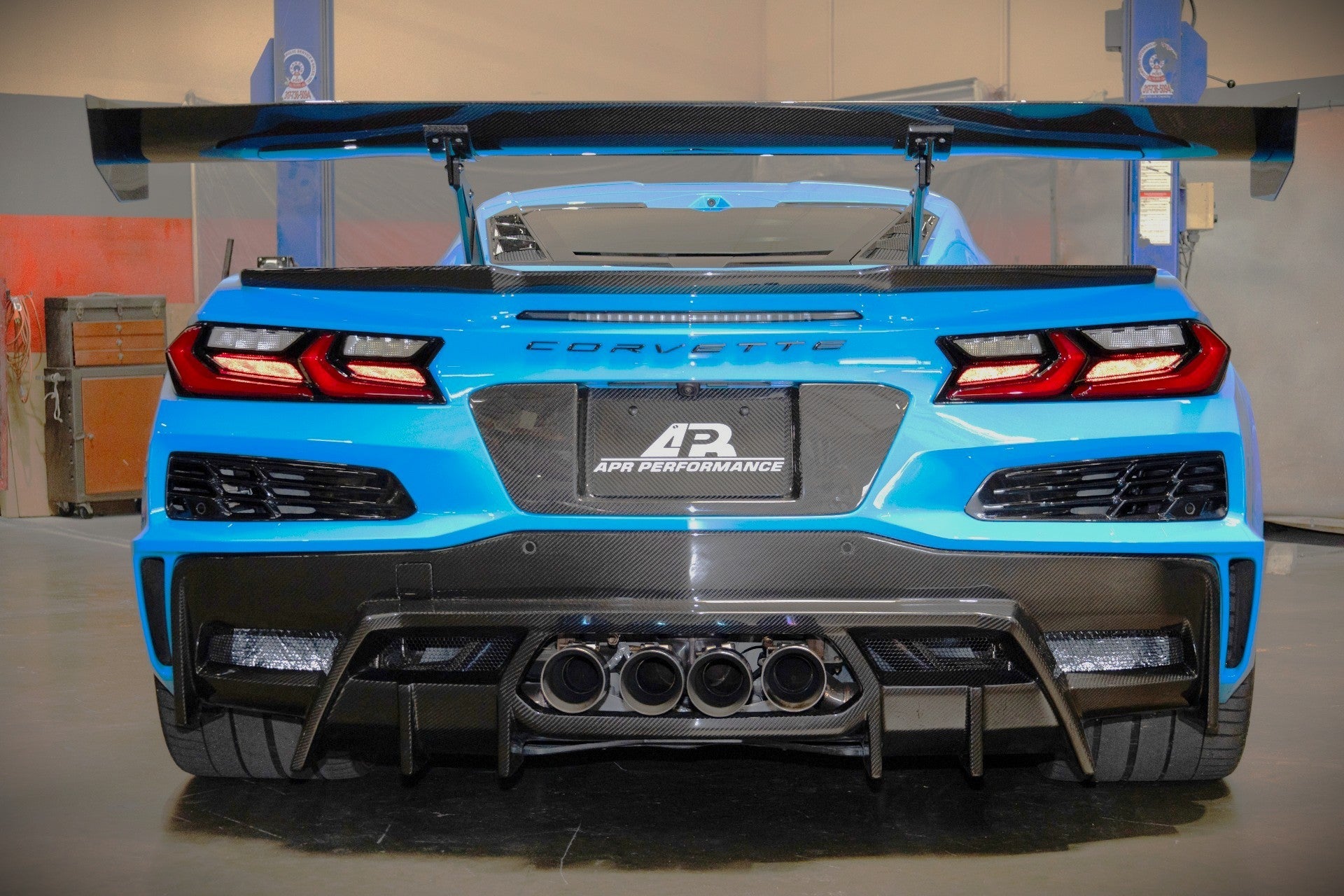 APR Performance AB-208820 Corvette C8 carbon fiber rear diffuser
