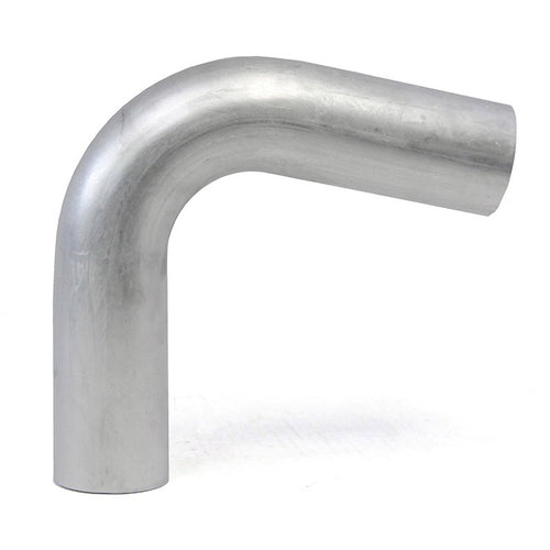 HPS 3.5 inch OD 100 Degree Bend 6061 Aluminum Elbow 16 Gauge w/ 5-5/8 inch CLR