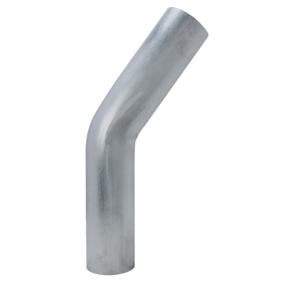 HPS 4 inch OD 35 Degree Bend 6061 Aluminum Elbow 16 Gauge w/ 5 1/2 inch CLR