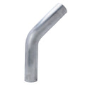 HPS 1-3/8 inch OD 45 Degree Bend 6061 Aluminum Elbow 16 Gauge w/ 1 3/4 inch CLR