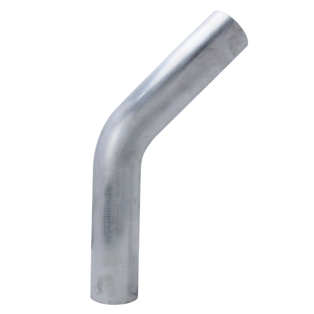 HPS 4 inch OD 45 Degree Bend 6061 Aluminum Elbow 16 Gauge w/ 5-1/2 inch CLR