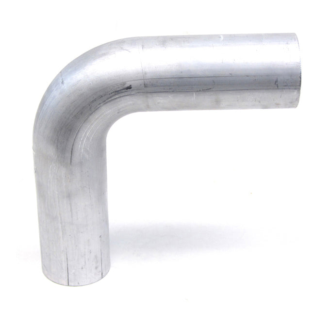 HPS 2.5 inch OD 90 Degree Bend 6061 Aluminum Elbow 16 Gauge w/ 4 inch CLR