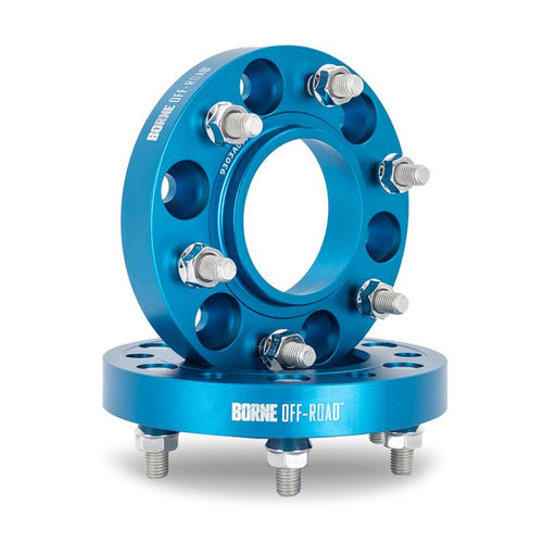 Mishimoto 1.00" / 25mm Borne Off-Road 6X139.7 Wheel Spacers - Blue - Ford Bronco (2021+)