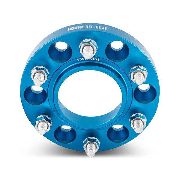 Mishimoto 1.00" / 25mm Borne Off-Road 6X139.7 Wheel Spacers - Blue - Ford Bronco (2021+)