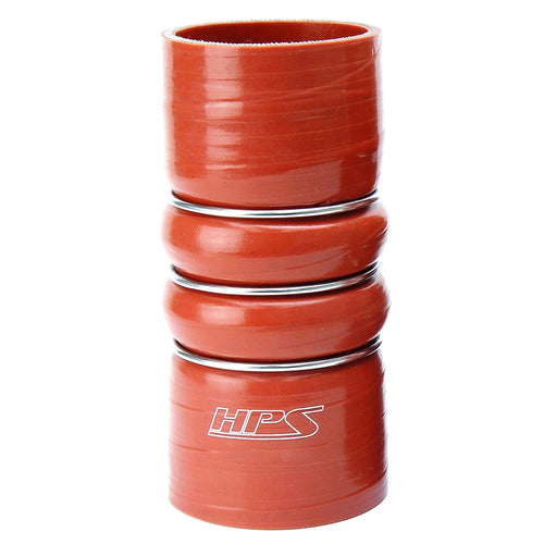 HPS 2-7/8 inch ID 6 inch Long Ultra High Temp 4-ply Aramid Reinforced Silicone CAC Coupler Hose Hot Side 73mm ID 152mm Length
