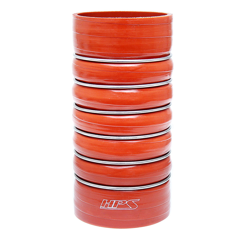 HPS 3.5 inch ID 12 inch Long Ultra High Temp 4-ply Aramid Reinforced Silicone CAC Coupler Hose Hot Side 89mm ID x 315mm Length