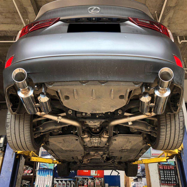 Rev9 Power FlowMaxx 60mm Pipe Stainless Axle-Back Exhaust System - Lexus IS (XE30) (2014-2024)