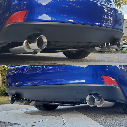 Rev9 Power FlowMaxx 60mm Pipe Stainless Axle-Back Exhaust System - Lexus IS (XE30) (2014-2024)