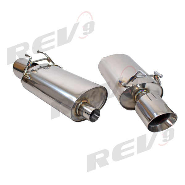 Rev9 Power FlowMaxx Stainless Cat-back Dual Exhaust Kit - Honda Accord Sedan 2.4L (2013-17)