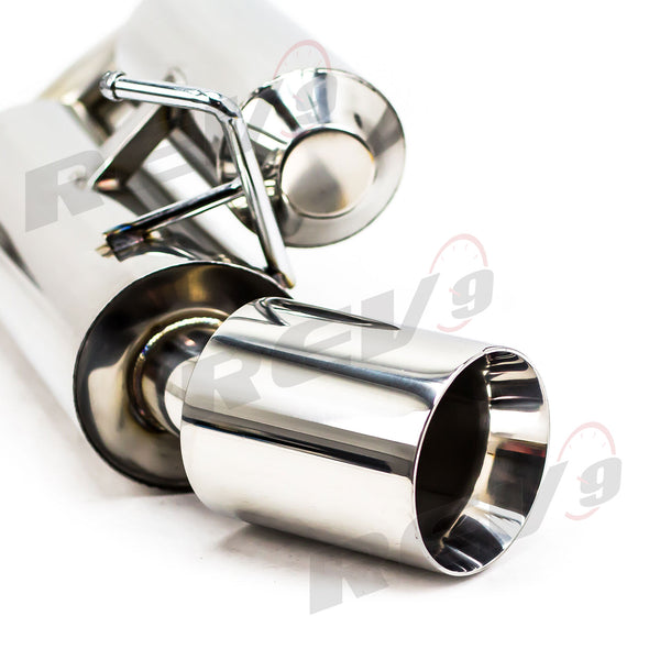 Rev9 Power Stainless Steel Dual Cat-Back Exhaust with Double Walled Muffler Tip - Nissan Z34 370Z (2009-2022)