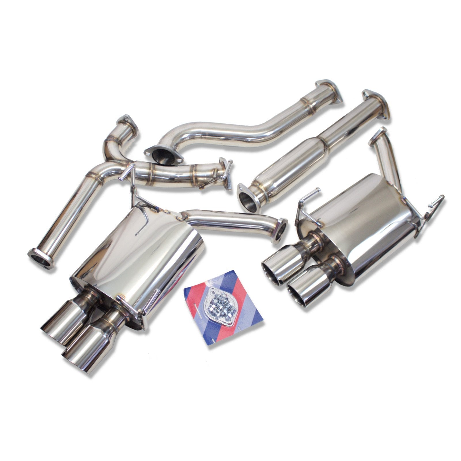 Rev9 FlowMaxx CB-083 cat-back quad-tip exhaust for 2022-2026 Subaru WRX VB