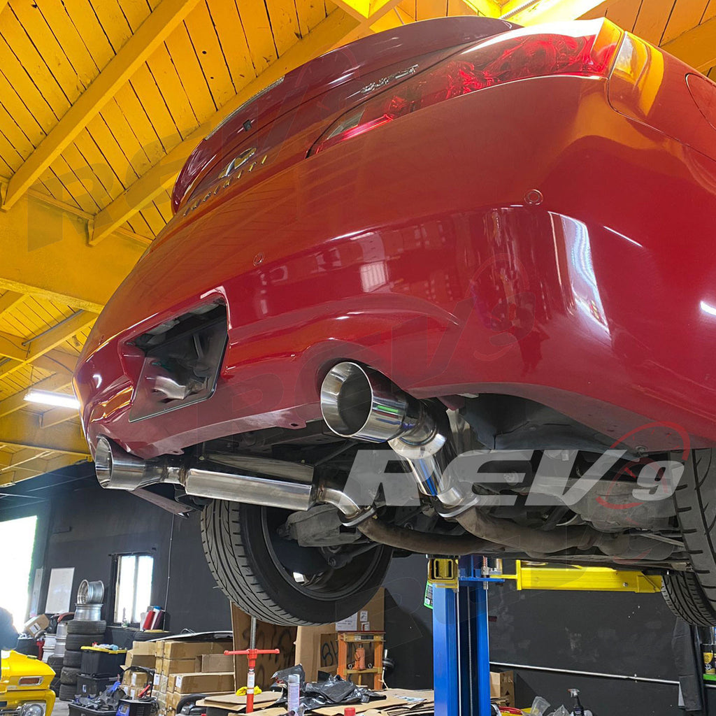 Rev9 Power FlowMaxx Stainless Axle-Back Exhaust System - Infiniti Q60 / Q60S (CV36) 2014-16