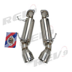 Rev9 Power FlowMaxx Stainless Axle-Back Exhaust System - Infiniti Q60 / Q60S (CV36) 2014-16