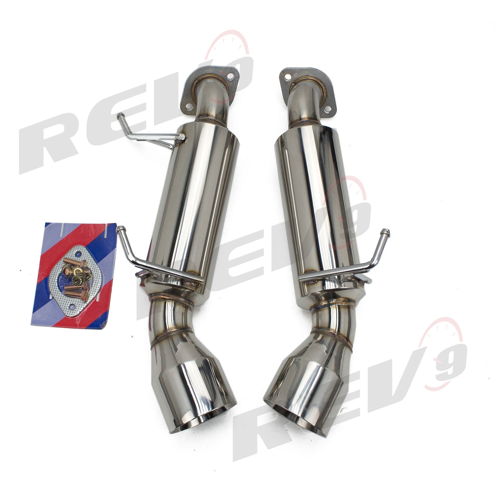 Rev9 Power FlowMaxx Stainless Axle-Back Exhaust System - Infiniti Q60 / Q60S (CV36) 2014-16