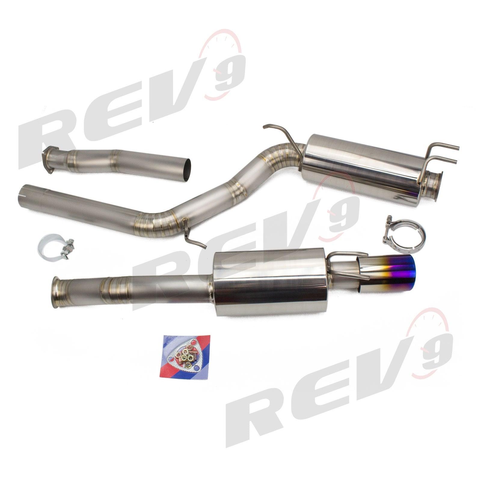 Rev9 Power FlowMaxx Titanium Catback Exhaust Kit - Race Version 3" Pipe - Honda Civic Si [FA5/FG1] (2006-11)