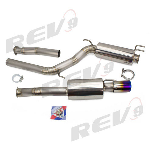 Rev9 Power FlowMaxx Titanium Catback Exhaust Kit - Race Version 3" Pipe - Honda Civic Si [FA5/FG1] (2006-11)