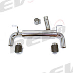 Rev9 Power FlowMaxx Stainless Axle-Back Sports Muffler Exhaust System w/ Carbon Fiber Tip - BMW 335i / 335i xDrive Sedan (F30) 2012-15