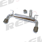 Rev9 Power FlowMaxx Stainless Axle-Back Sports Muffler Exhaust System w/ Carbon Fiber Tip - BMW 435i / 435i xDrive Coupe (F32) Convertible (F33) 2014-16