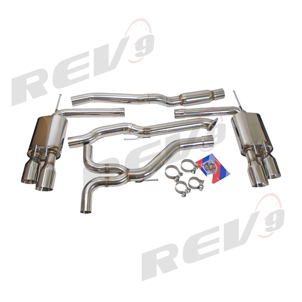 Rev9 Power FlowMaxx Stainless Quad Tip Cat-Back Exhaust System - Honda Accord 1.5L / 2.0L (CV) 2018-22