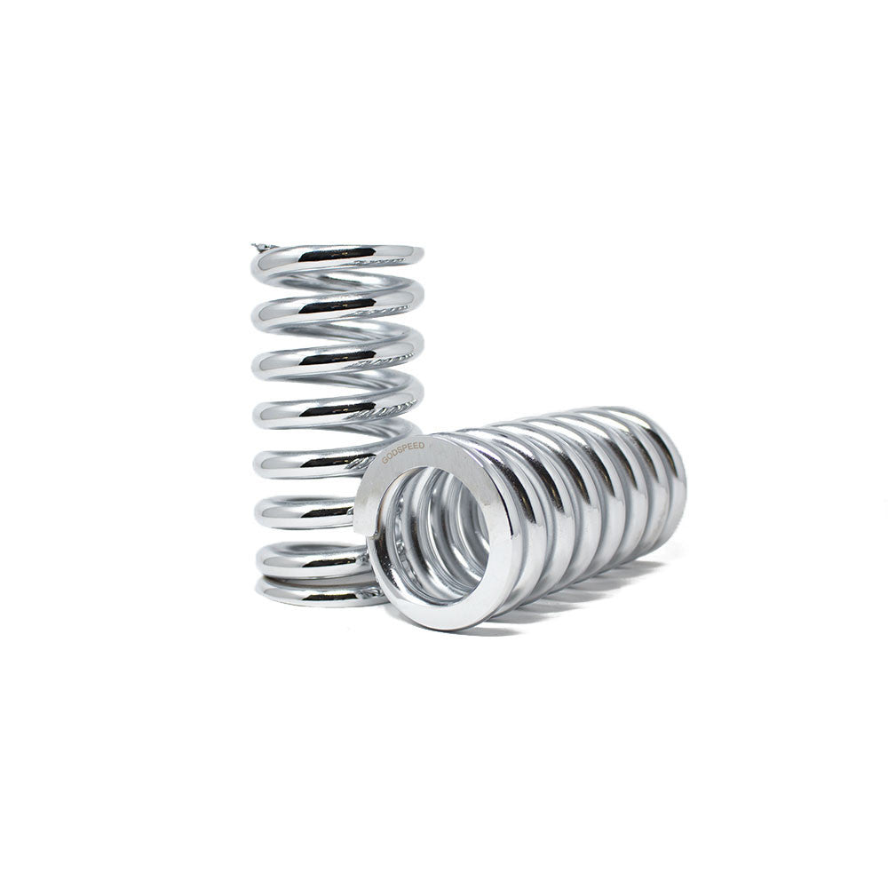 Godspeed Project CS-180M16KG-CH 16 kg/mm coilover spring set, 180 mm length, Chrome finish, image 1