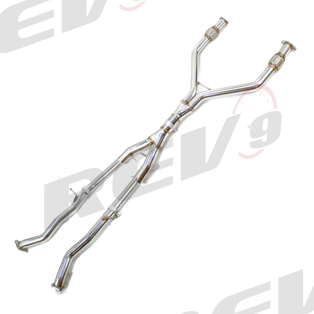 Rev9 Power Y-Pipe Stainless Steel Exhaust Mid-Piping Kit - Infiniti Q60 (CV37) V6 3.7L 2014-15