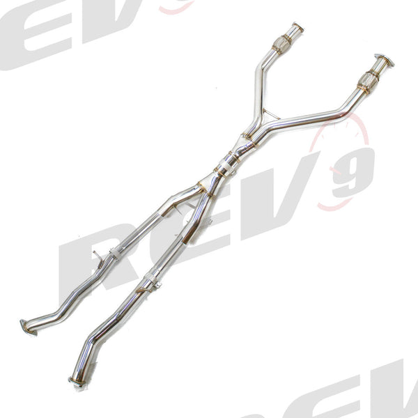 Rev9 Power Y-Pipe Stainless Steel Exhaust Mid-Piping Kit - Infiniti Q50 (V37) V6 3.7L 2014-15