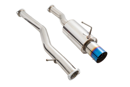 Megan Racing Single Exit Exhaust System – Burnt Tip - Nissan Z34 370z (2009-2021)