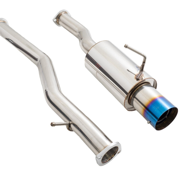 Megan Racing Single Exit Exhaust System – Burnt Tip - Nissan Z34 370z (2009-2021)