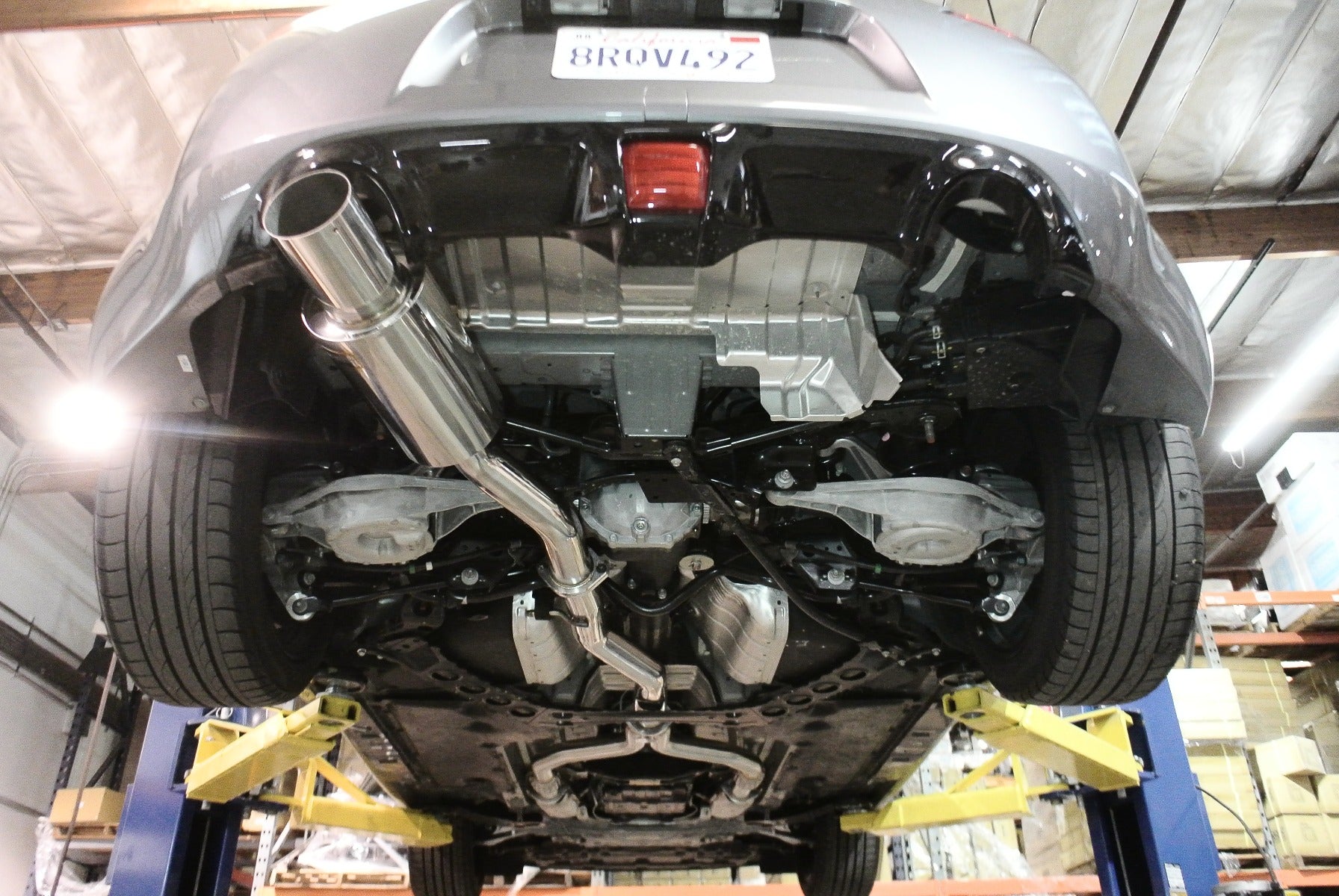 Megan Racing Single Exit Exhaust System – Burnt Tip - Nissan Z34 370z (2009-2021)