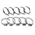 HPS Stainless Steel Embossed Hose Clamps Size 12 10pcs Pack 7/8 inch - 1-1/4 inch 22mm-32mm