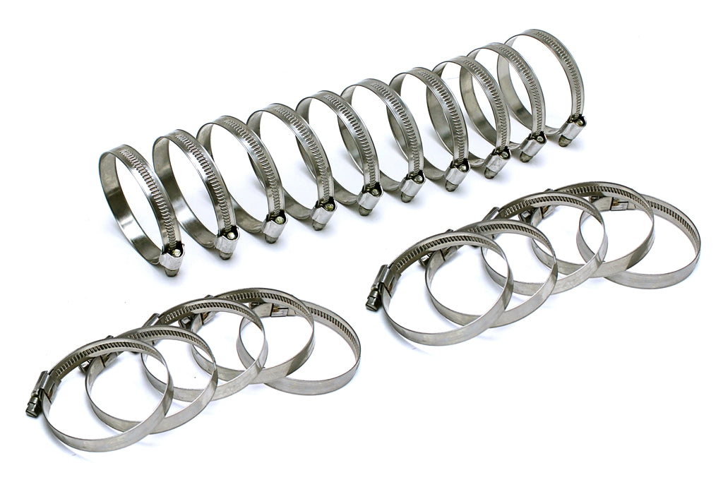 HPS Stainless Steel Embossed Hose Clamps Size 40 20pcs Pack 2 inch - 3 inch 51mm-76mm