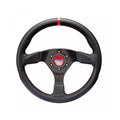 Sparco R383 Champion Steering Wheel 330mm - Perforated Leather, Red Stitching